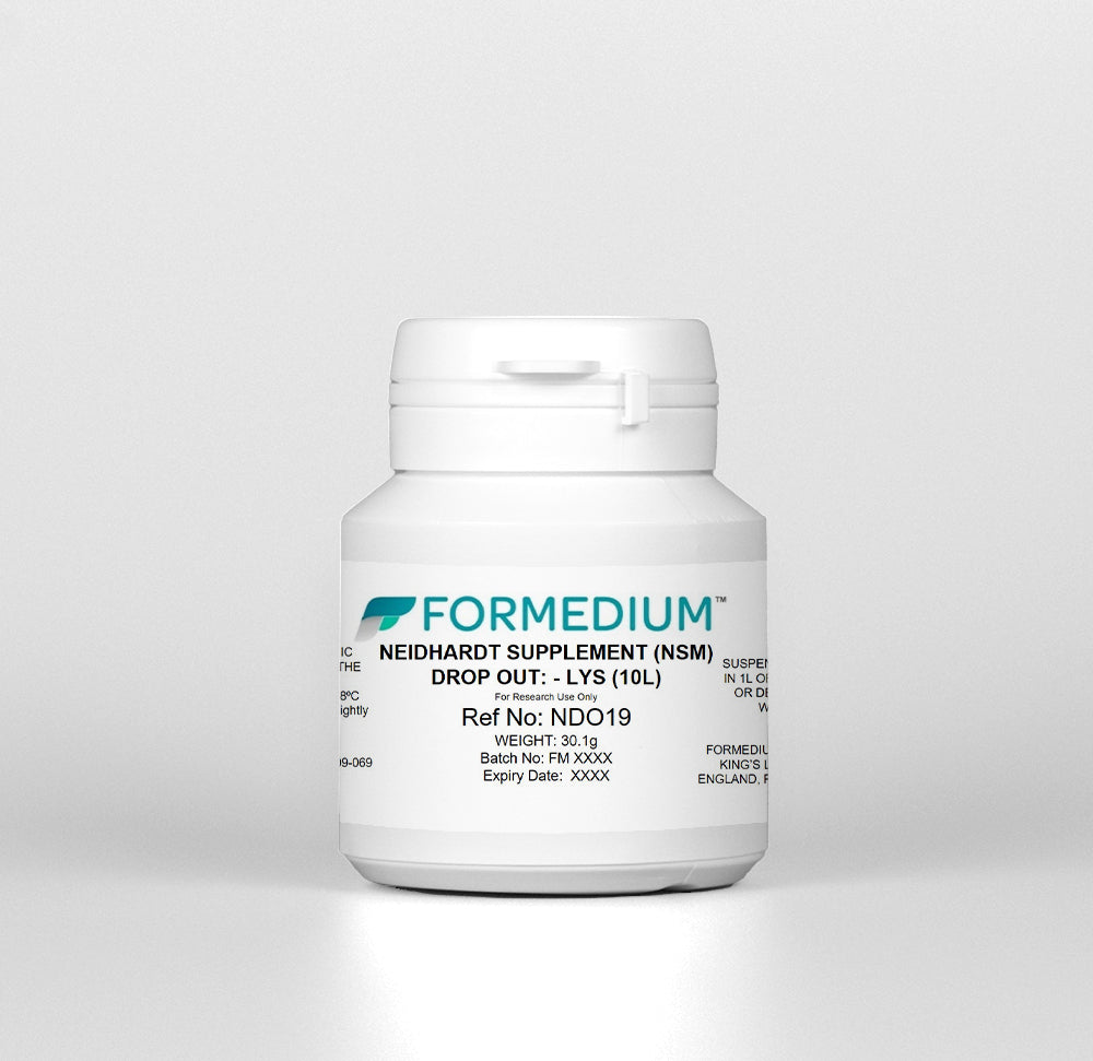 Neidhardt Supplement Mixture Single Drop Outs