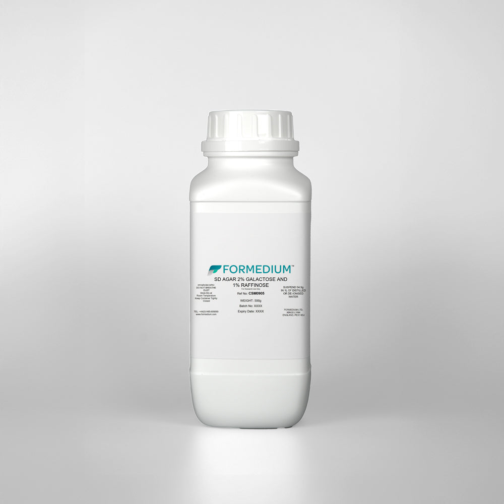 SD Agar / 2% Galactose / 1% Raffinose