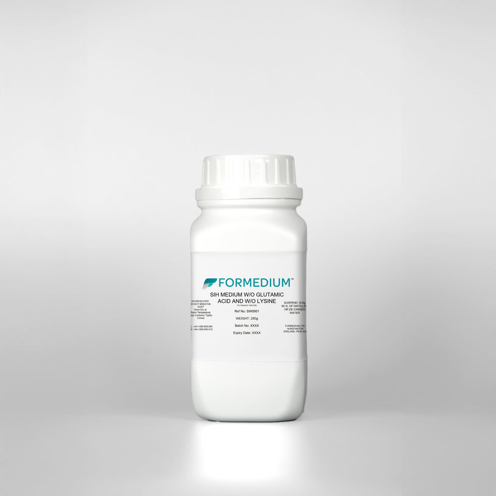 SIH medium w/o Glutamic acid and w/o Lysine