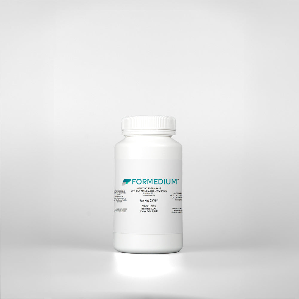 Yeast Nitrogen base without Amino acids, without Ammonium sulphate and without Folic Acid and Riboflavin