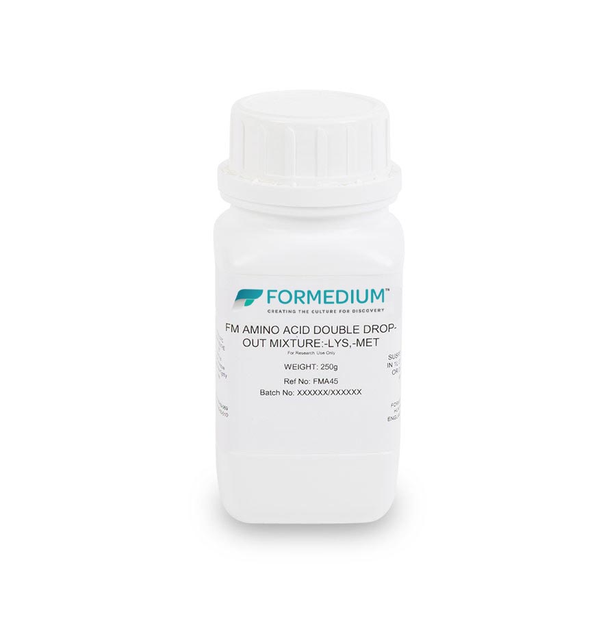 FM drop-out mixture, minus Lysine and w/o Methionine, 7100 mg/l